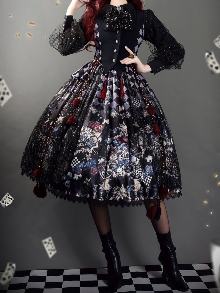 Gilet à motif damier bleu foncé