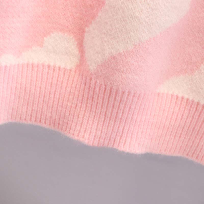 Set aus Pullover und Rock mit Cartoon-Bären-Print