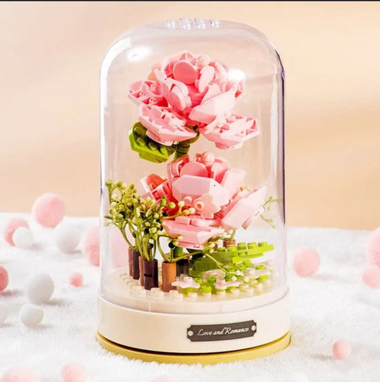 DIY LED Flower Block Music Box MK18450 Wonderlandcase