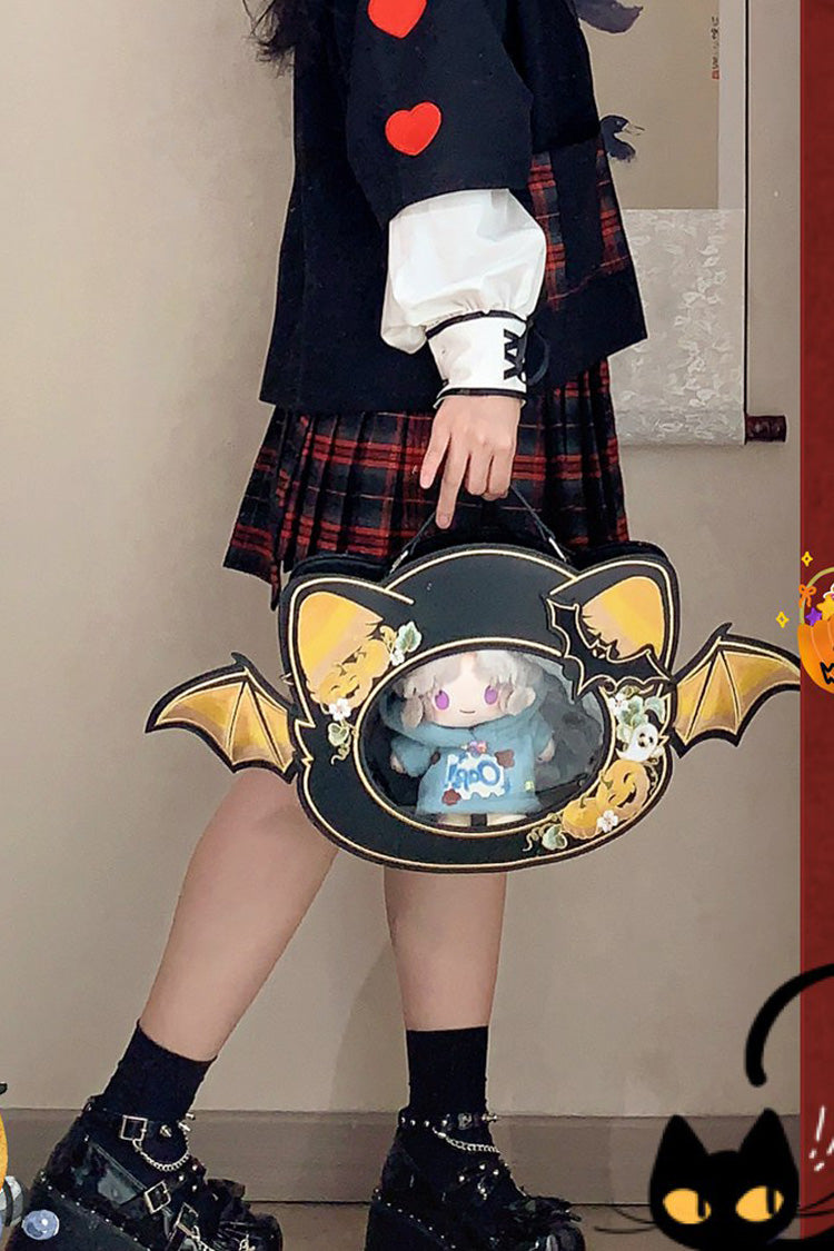 Schwarze Teufelskürbistasche