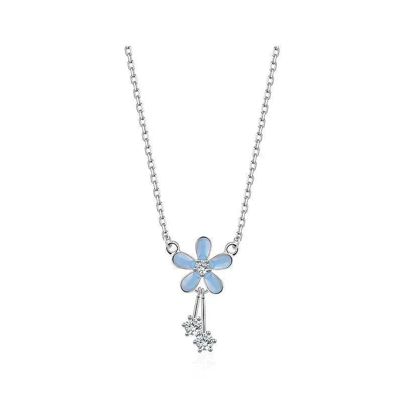 Collier Fleur Bleue