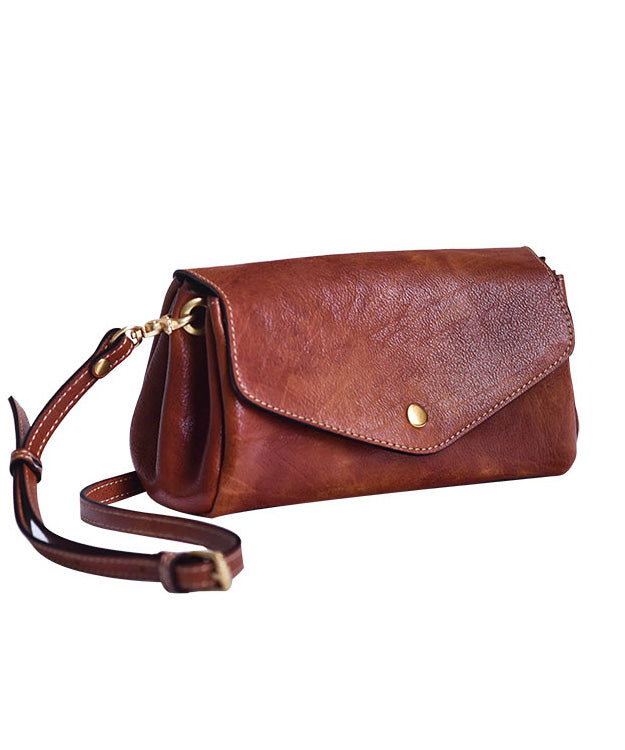 Solid Durable Bag Cross-body Botique Leather Khaki