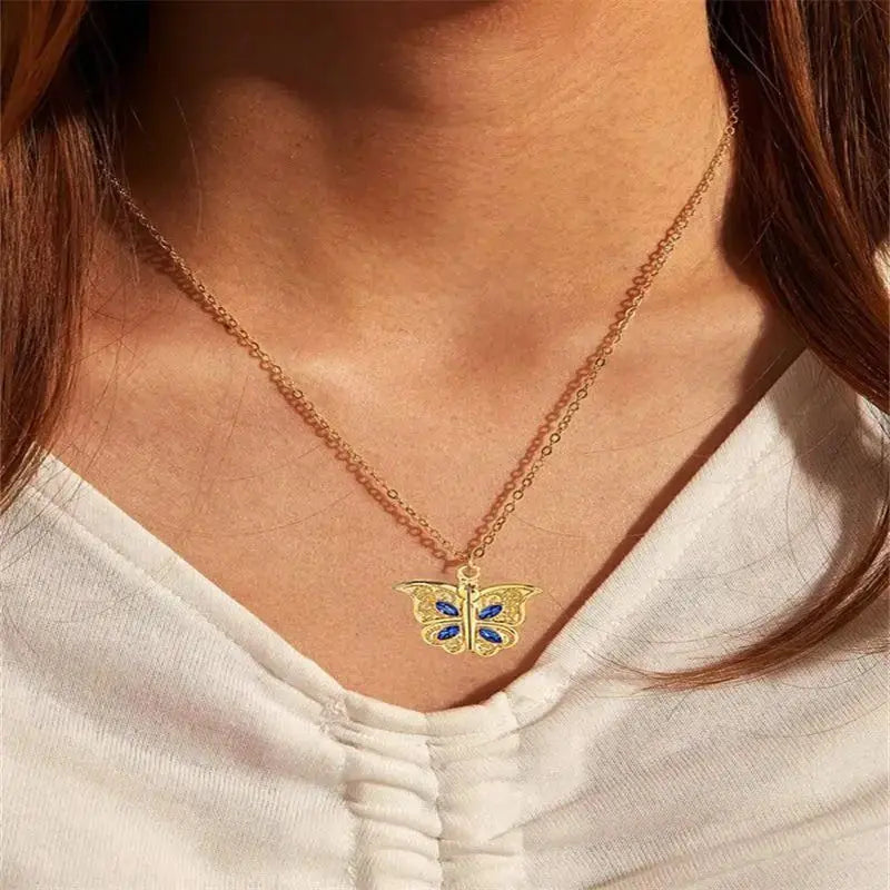 Collier d'amour papillon