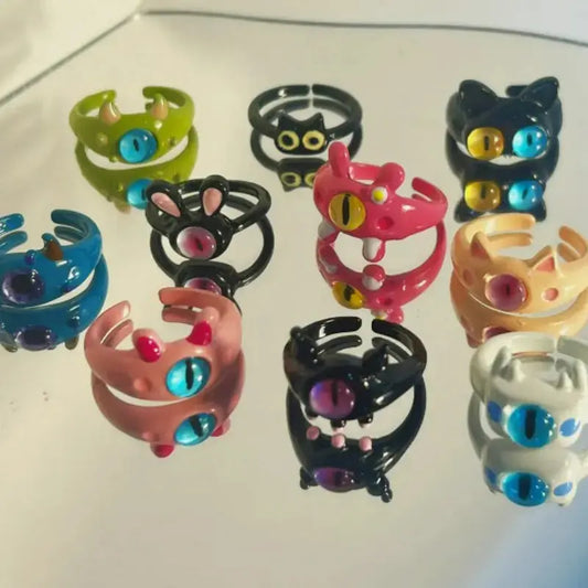 Cat and Monster Rings