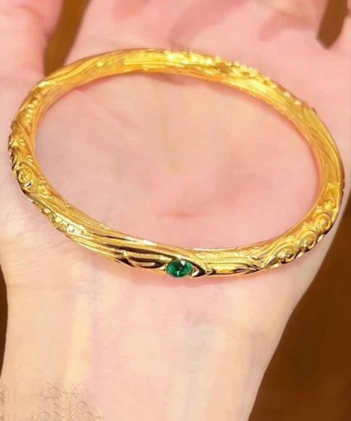 Style Overgild Gold Antique Chinese Bangle