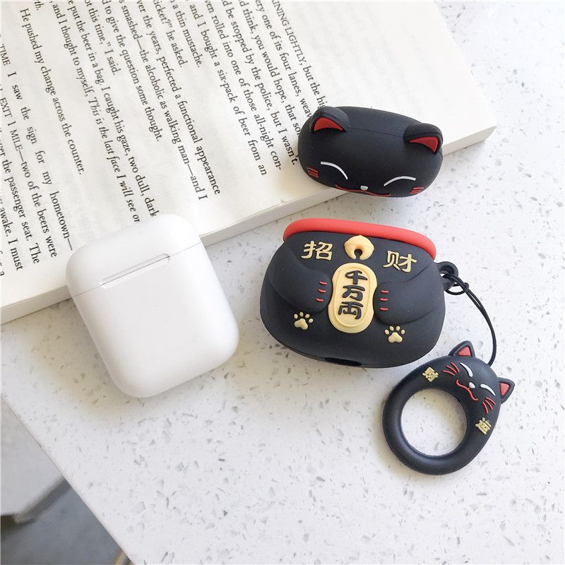 Étui pour écouteurs AirPods Fortune Cat