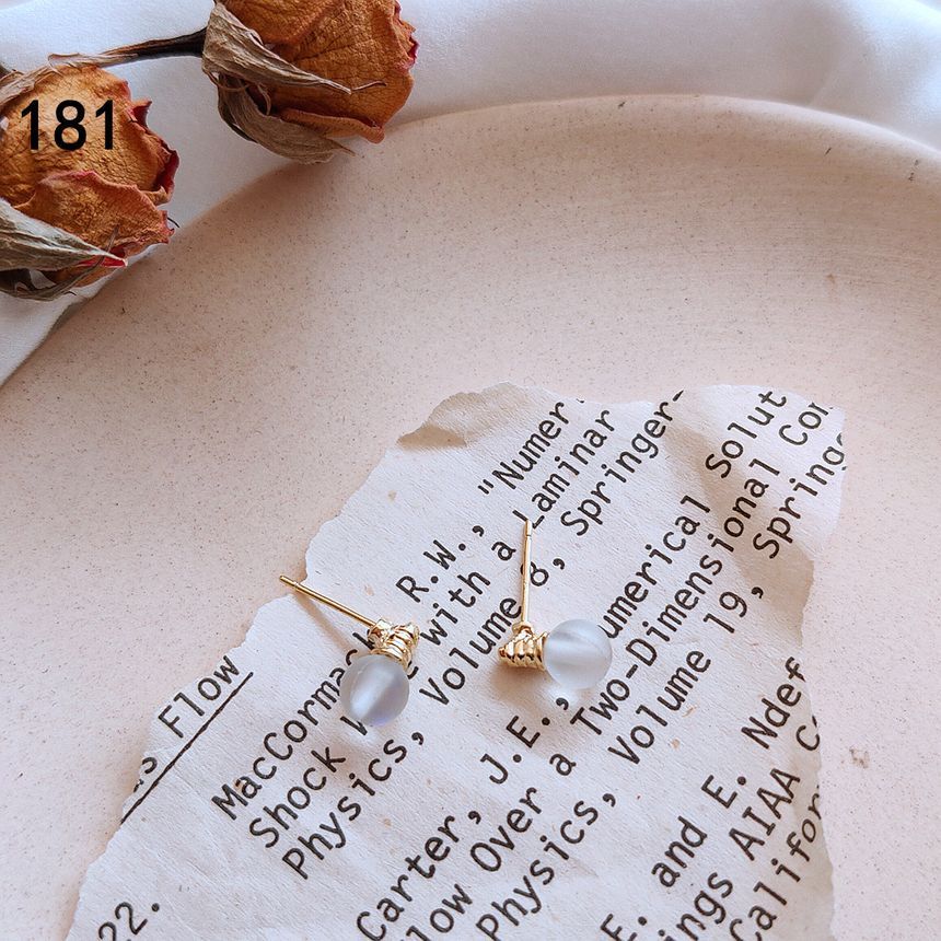 Clous d'oreilles en argent sterling en forme d'ampoule