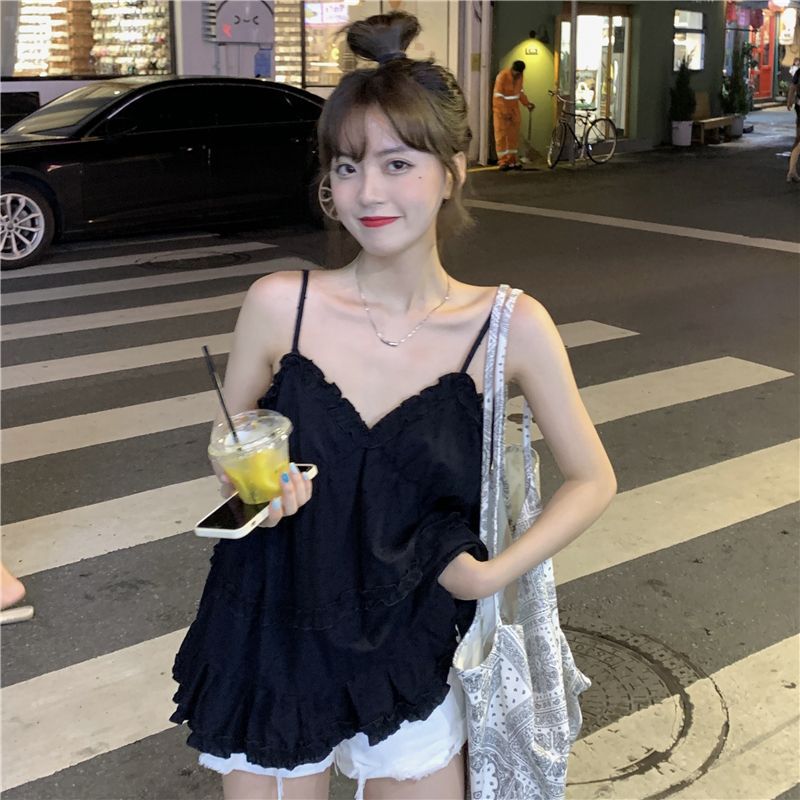 Haut caraco à volants