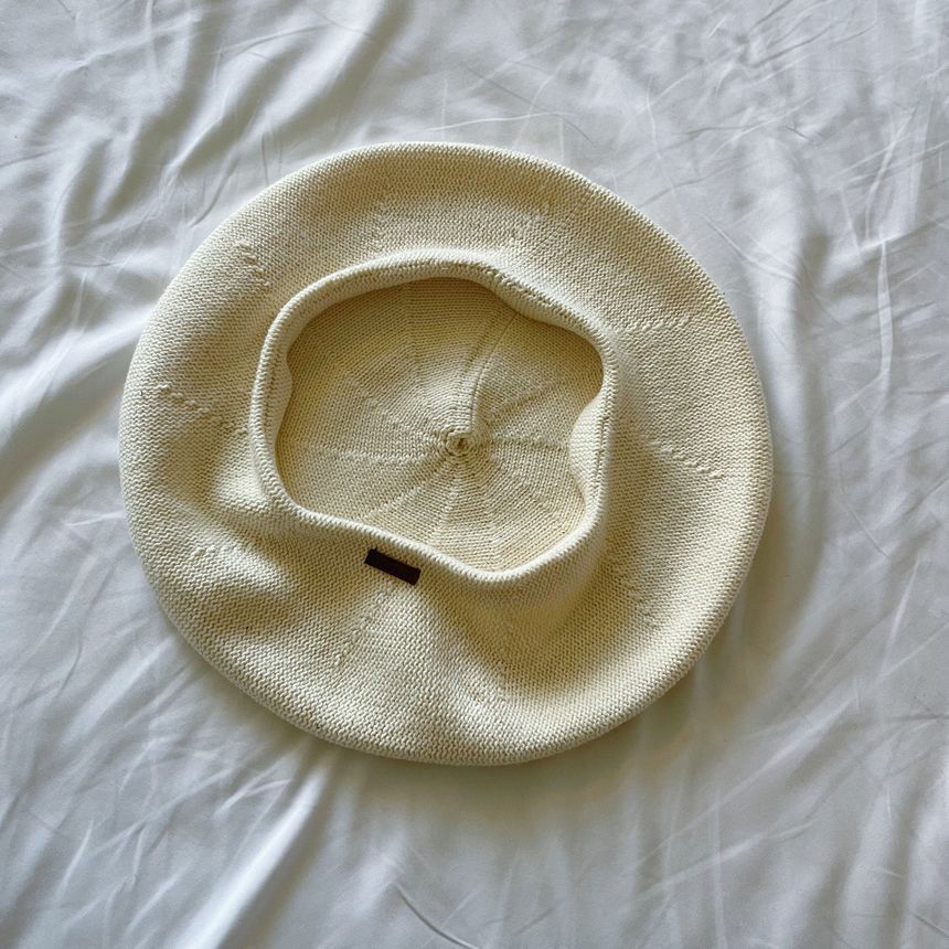 Linen Hat Beret Cotton Plain