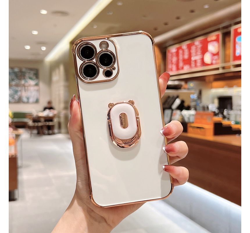 Holder With Case Ring Plain Phone