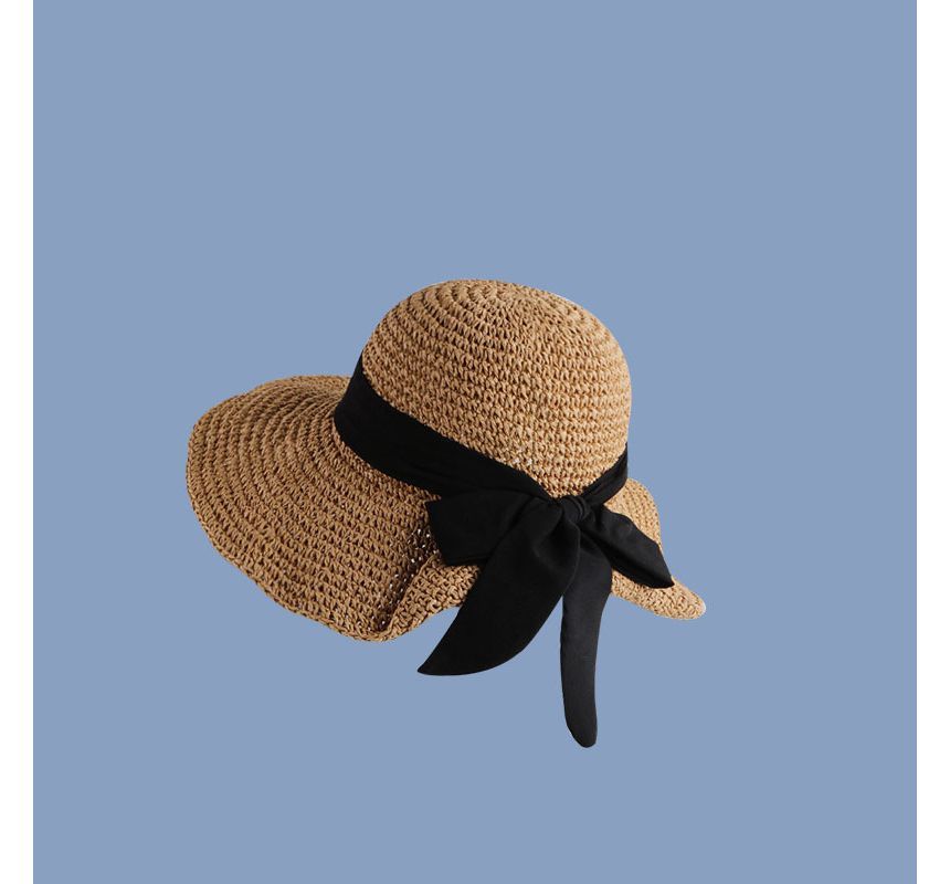 Bow Sun Hat Straw