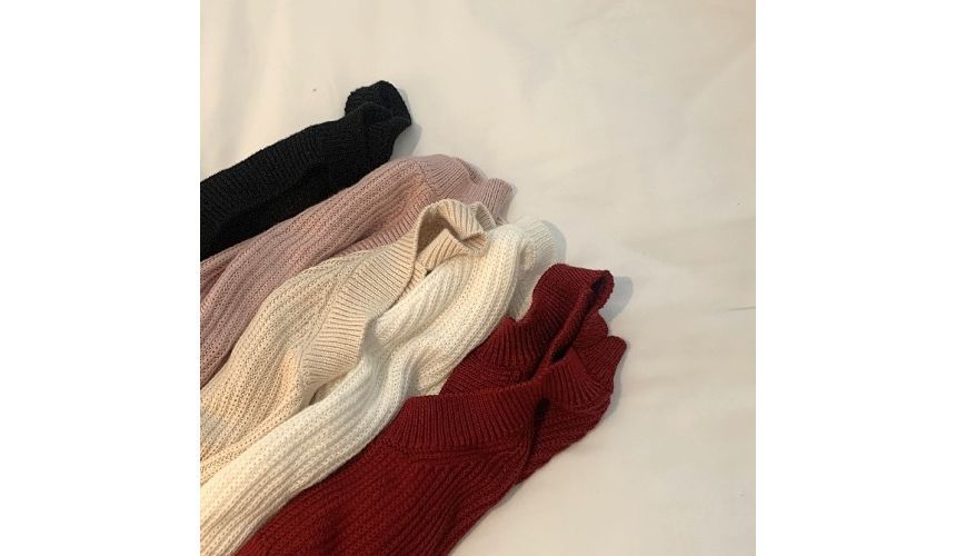 Halter Knit Top Tank Crop