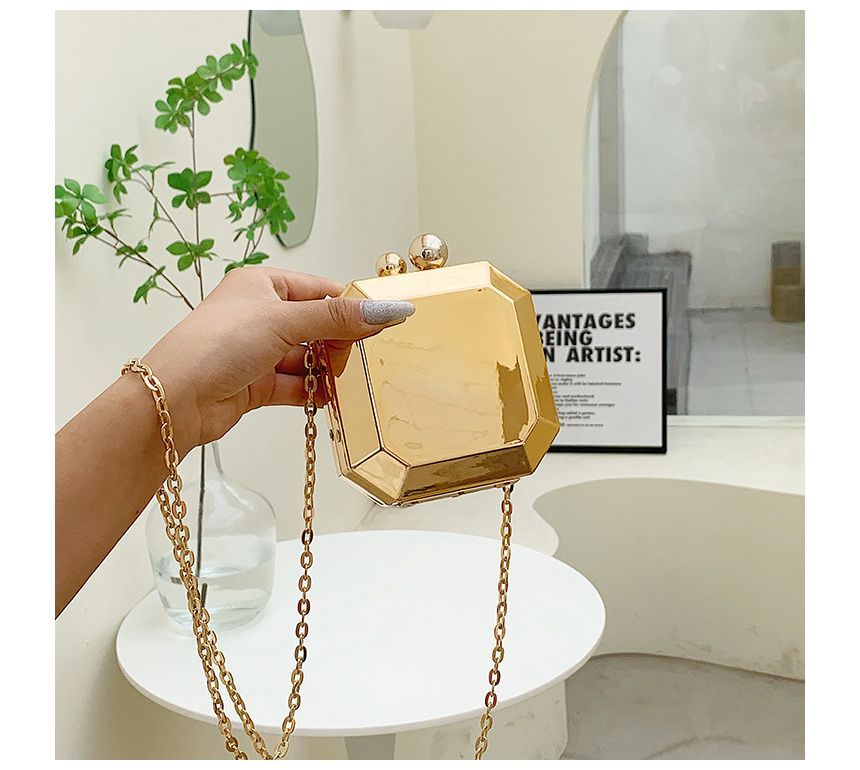 Crossbody Strap Geometric Bag Chain