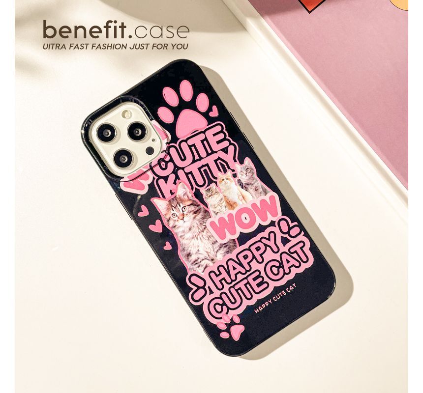 Cat Case Lettering Phone