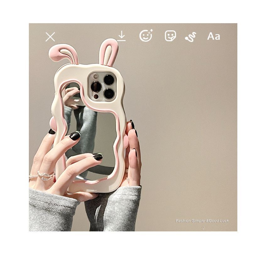Case Mirrored Rabbit Phone