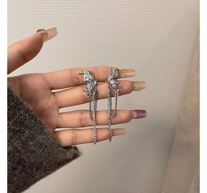 Cuff Butterfly Chained Ear