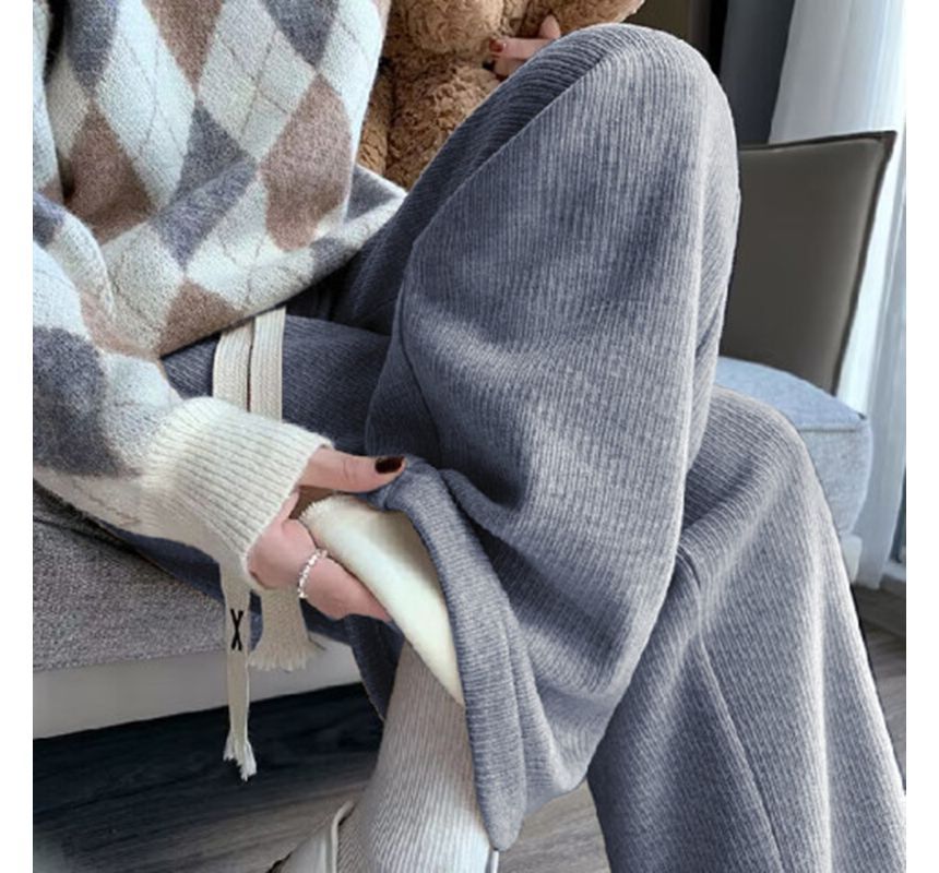 Polaire unie à taille élastique