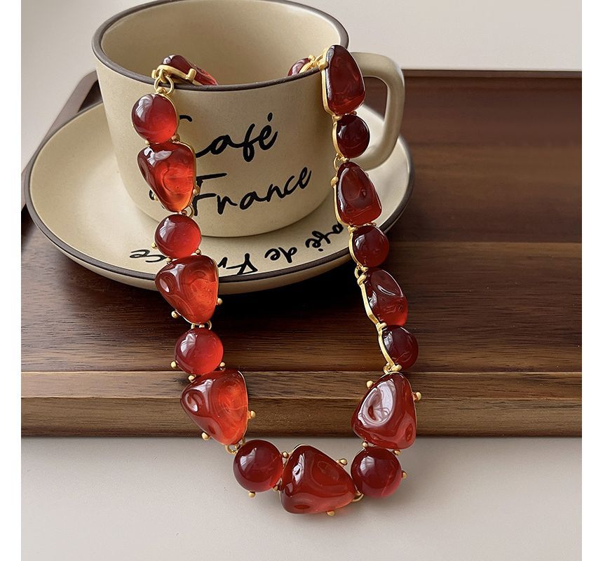 Faux Choker Alloy Crystal