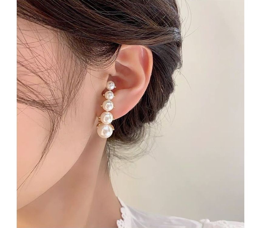 Alloy Faux Earring Pearl