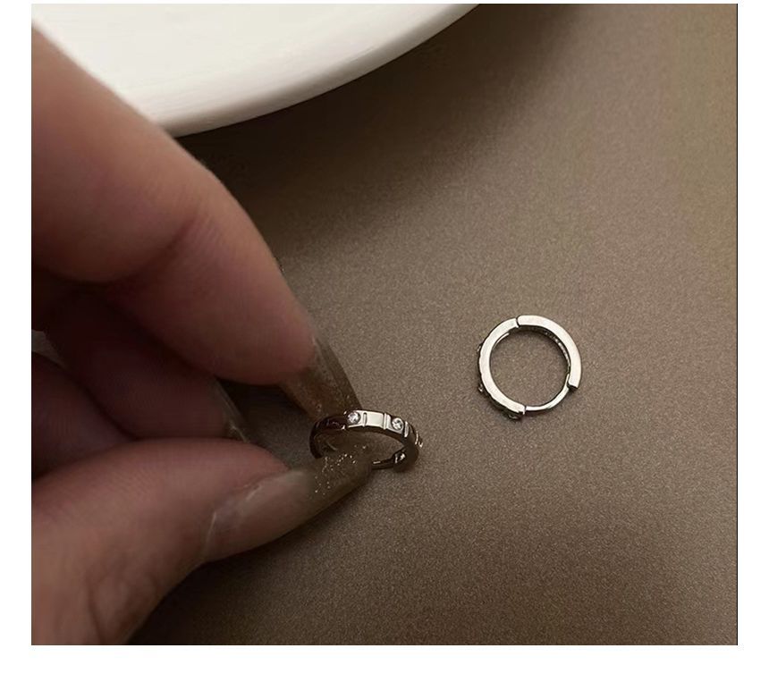 Boucle d'oreille en zircone cubique