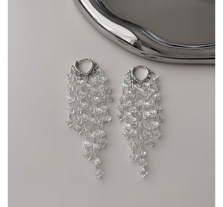 Faux Earring Crystal Alloy Fringed