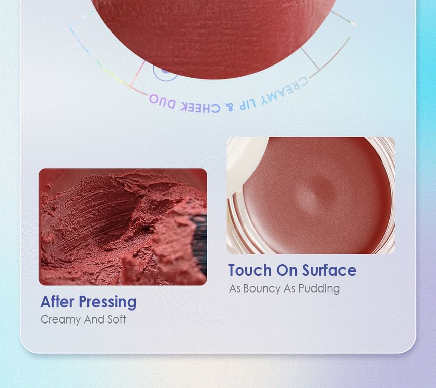 Duo crémeux pour les lèvres et les joues