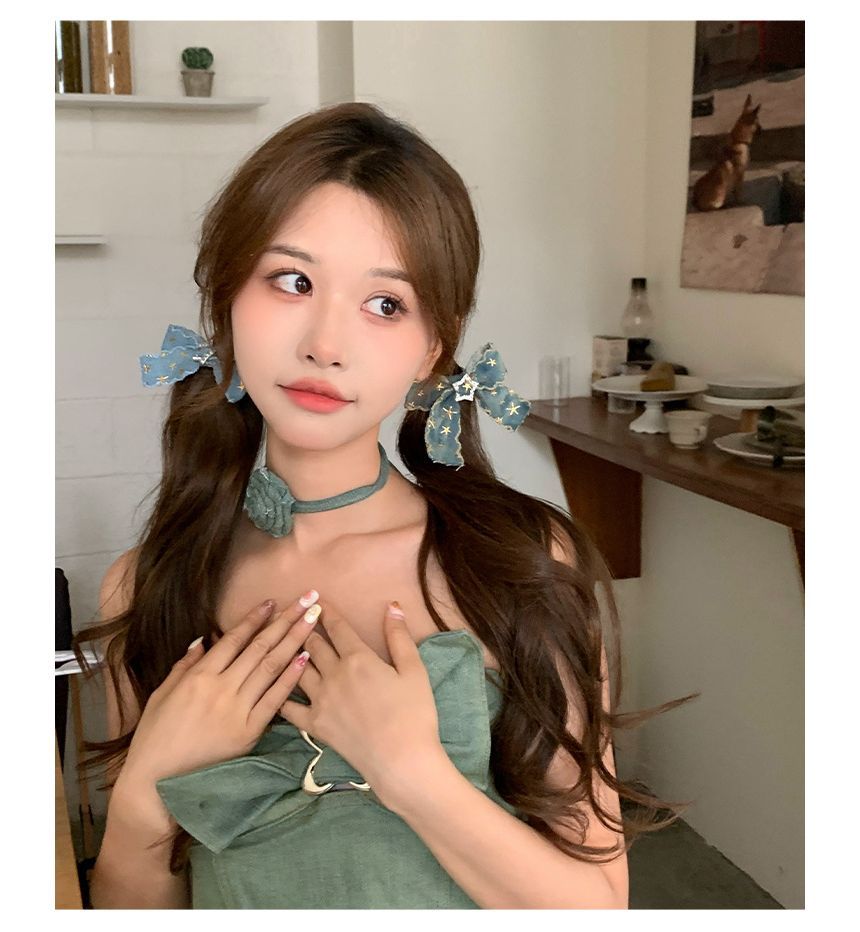 Pince à cheveux avec nœud en forme d'étoile (différents modèles)