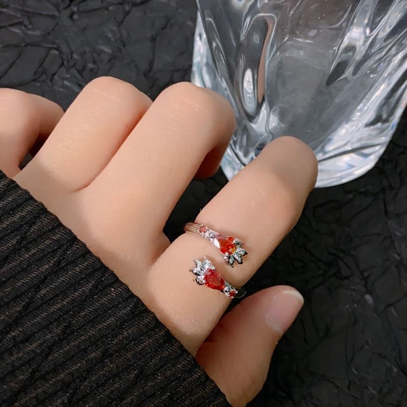 Ring Irregular Gemstone Open