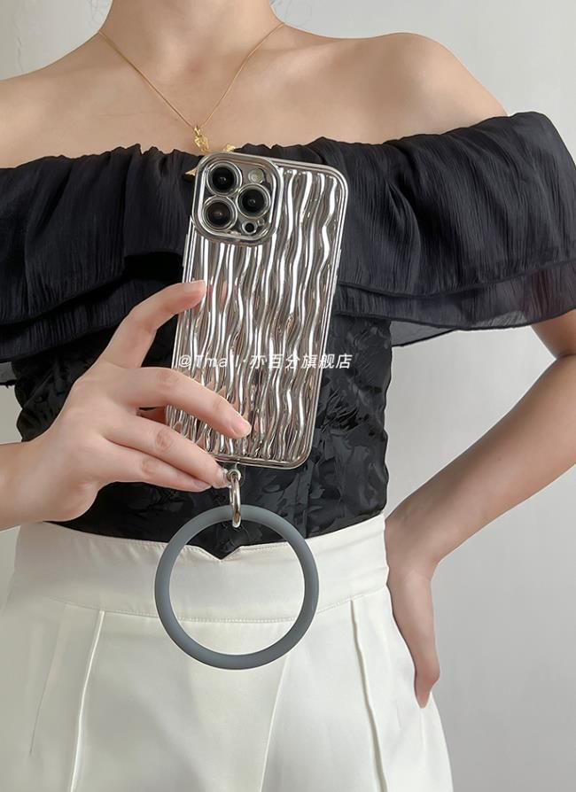 Charm Phone Hoop Textured Case