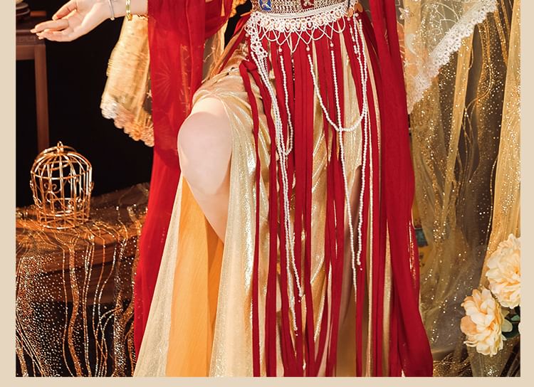 Ensemble de costume Hanfu brodé