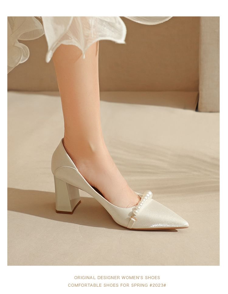 Pointy High Heel Pumps