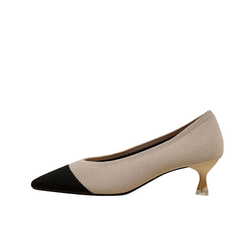 Kitten-Heel Pointed Pumps