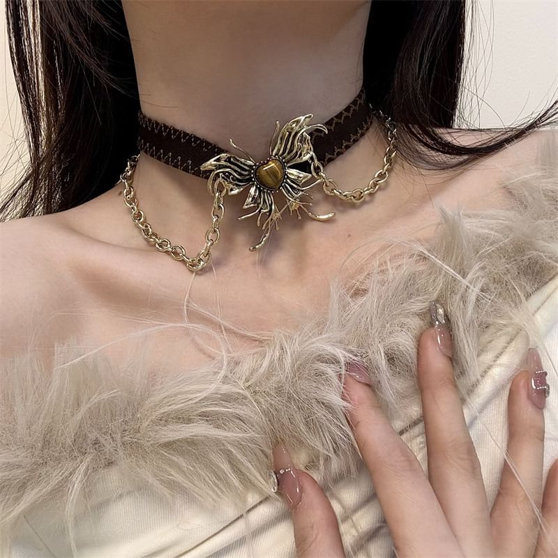 Choker / Earring Butterfly