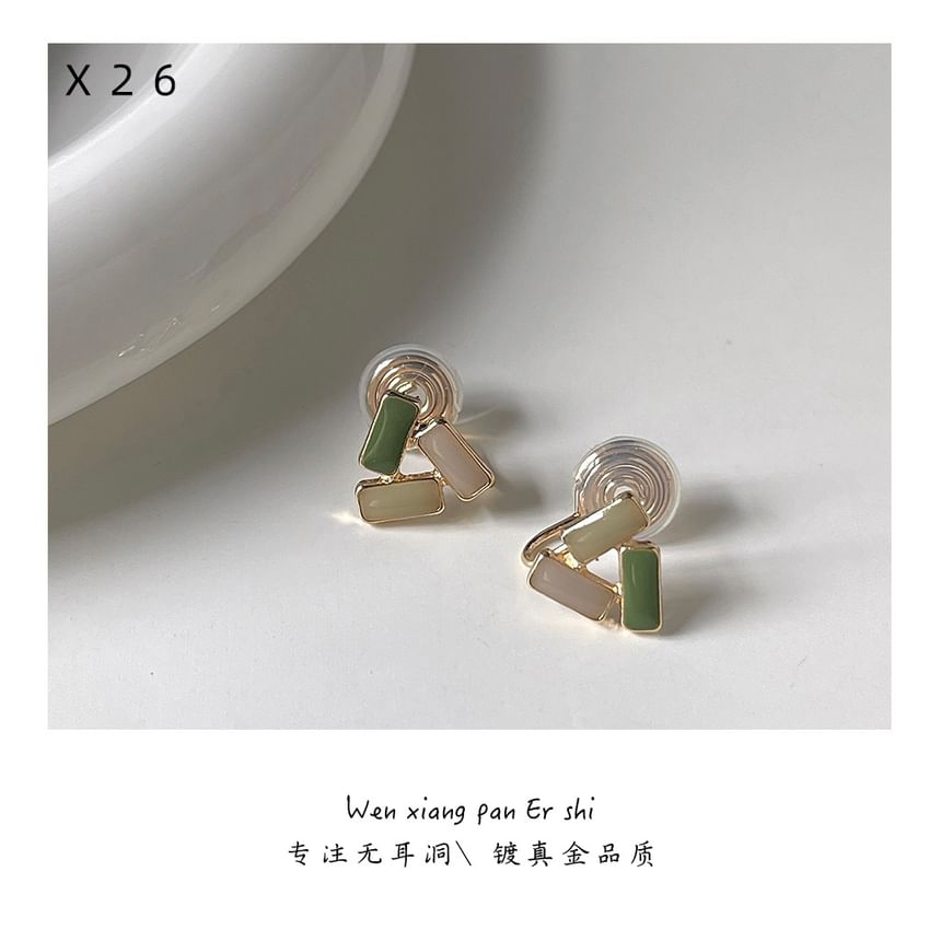 Glaze Geometric Earring Clip-On