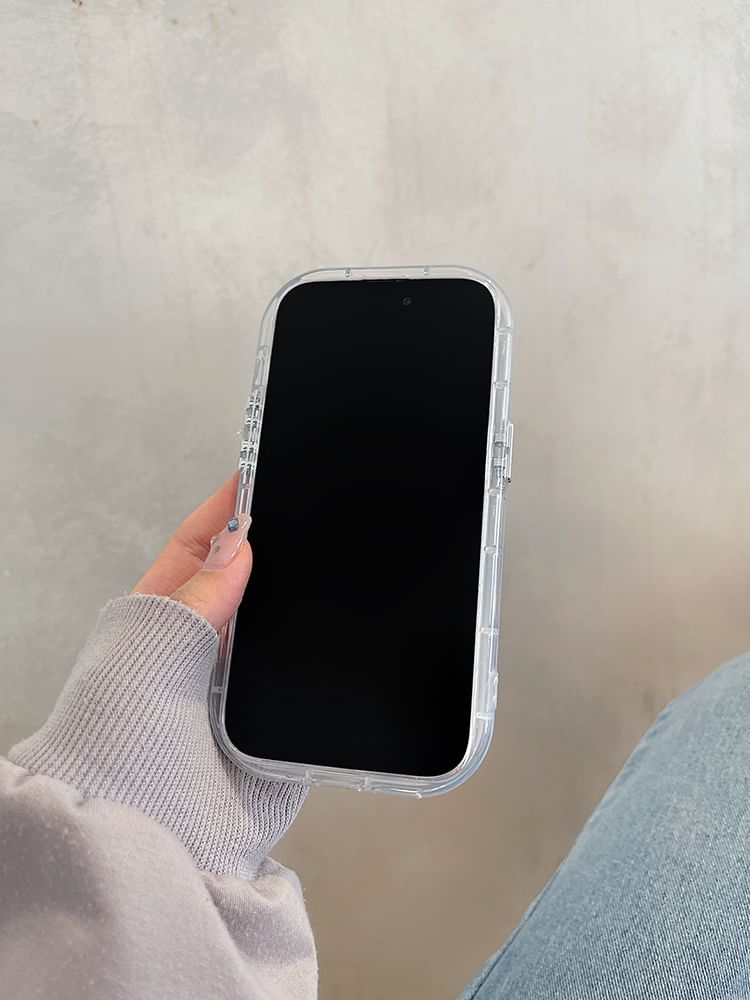 Coque de téléphone miroir avec lettrage Tulip