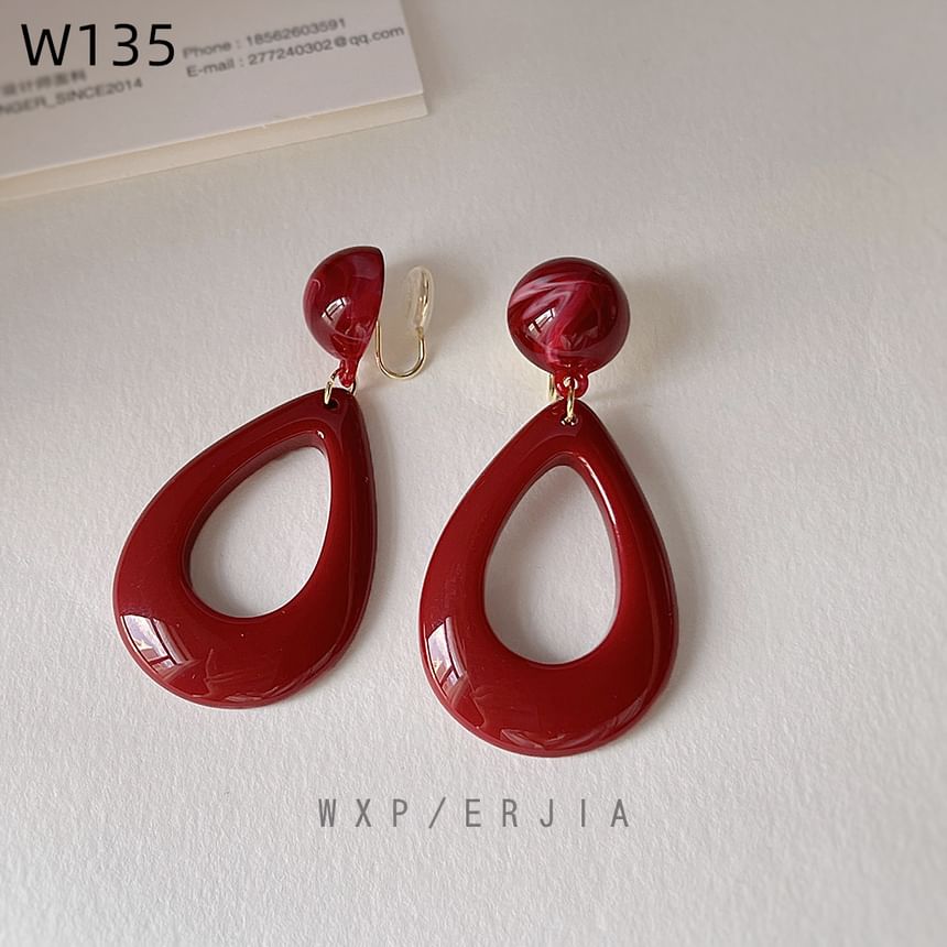 Drop Earring Acrylic Droplet
