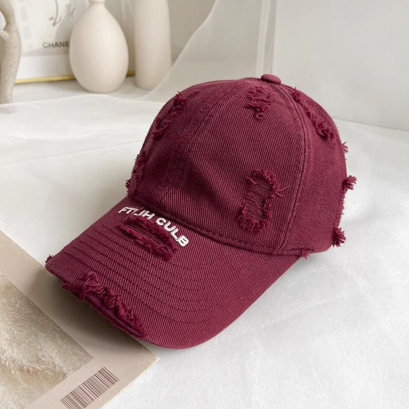 Baseball Lettering Cap Distressed