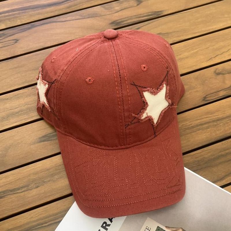 Embroidered Star Baseball Cap