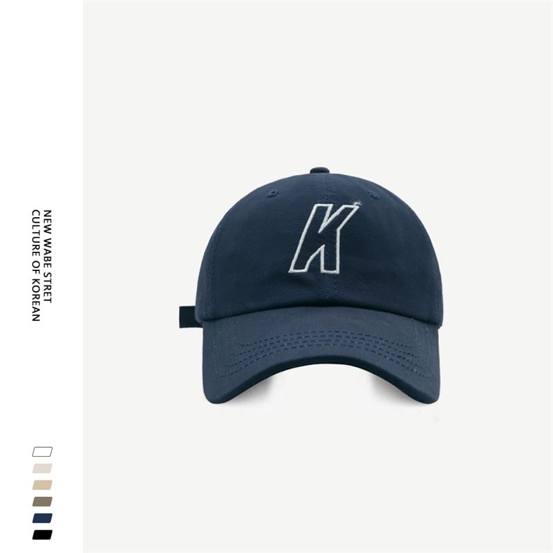 Letter Baseball Embroidered Cap