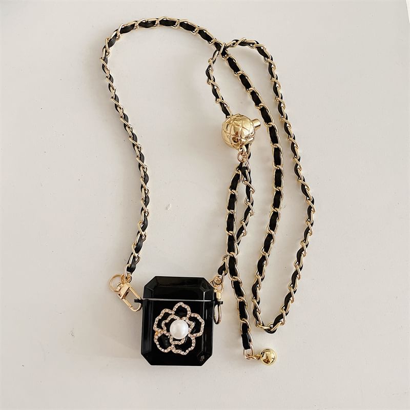 Étui pour écouteurs AirPods / Pro avec cordon floral