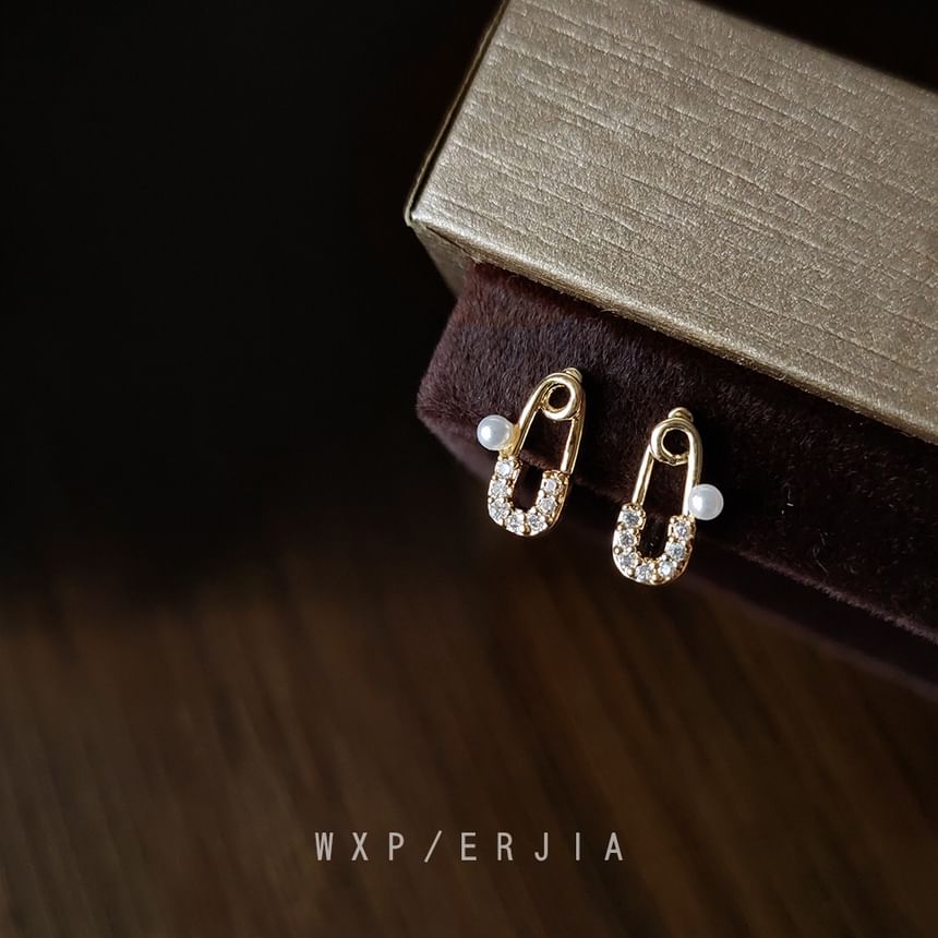 Cuff Rhinestone Earring