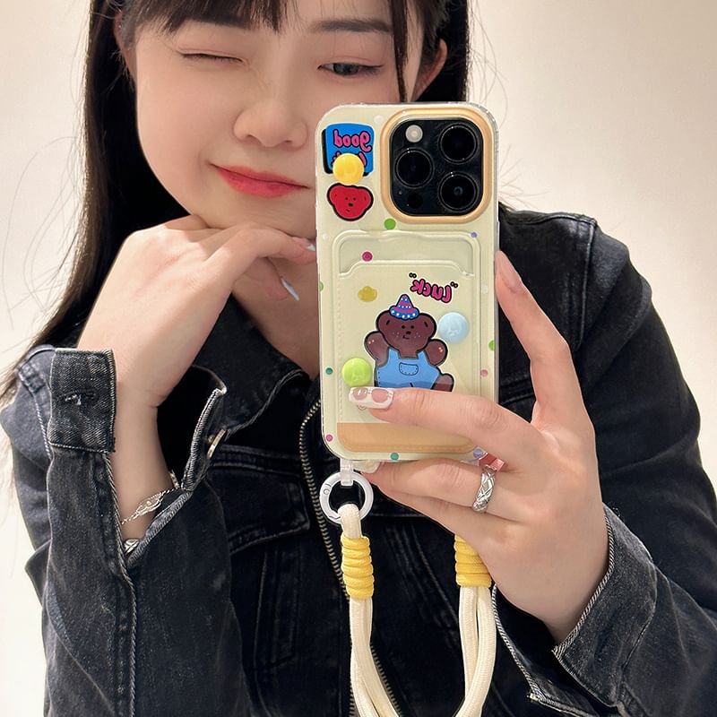 Phone Bear Case Holder Card