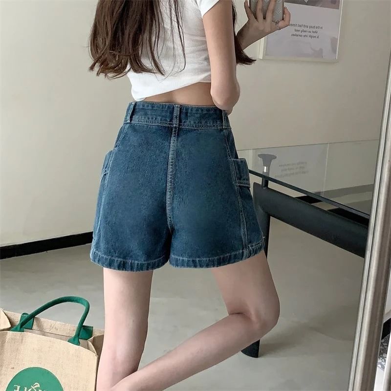High Skort Denim Waist