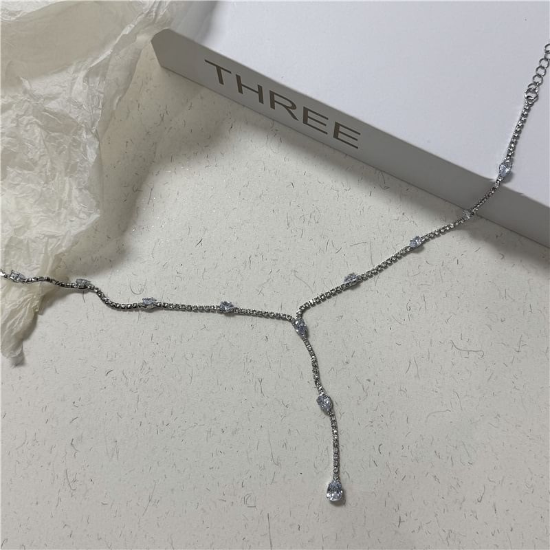 Lariat Rhinestone Necklace