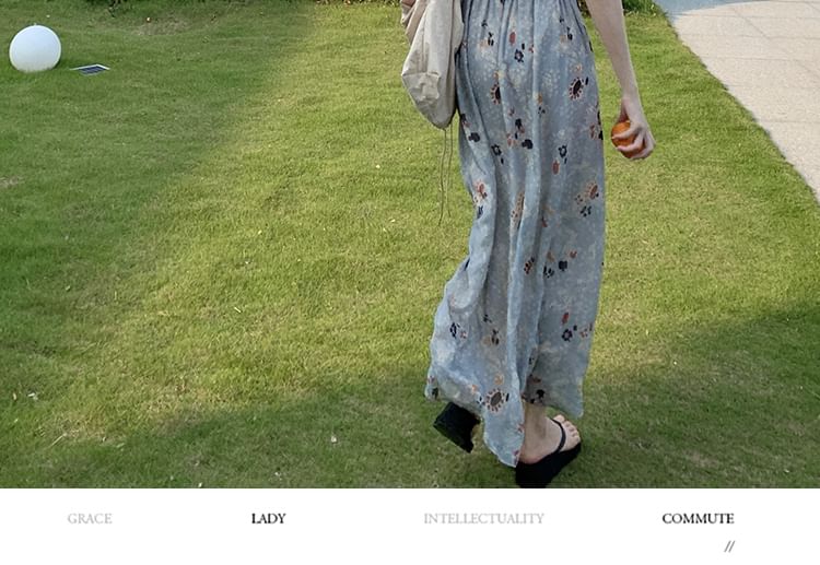 Maxi imprimé à col licou A