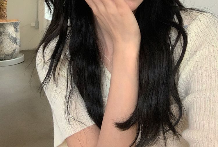 Chapeau bob en denim délavé brodé