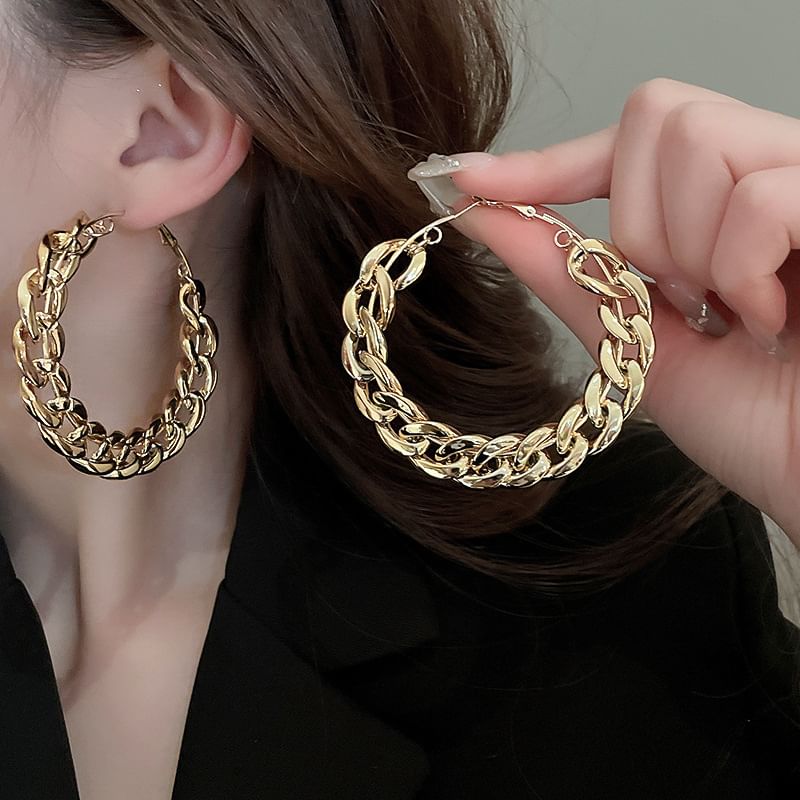 Earring Hoop Chained