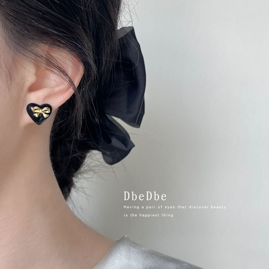 Bow Cuff Alloy Heart Ear