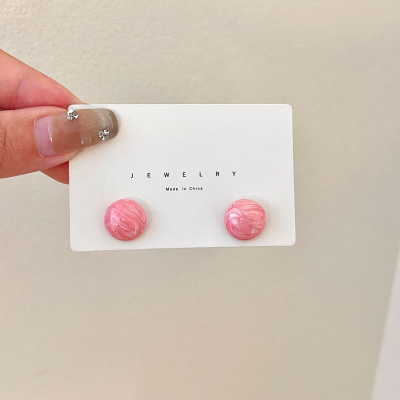 Earring Alloy Stud Bead Glaze