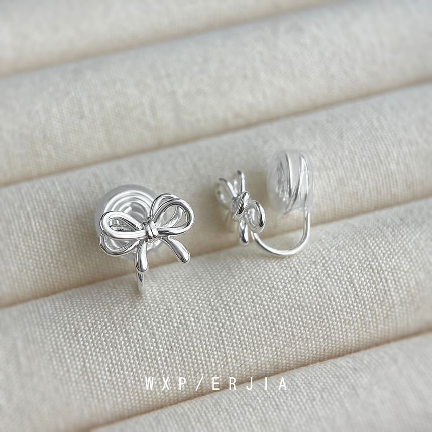 On Bow Clip Earring